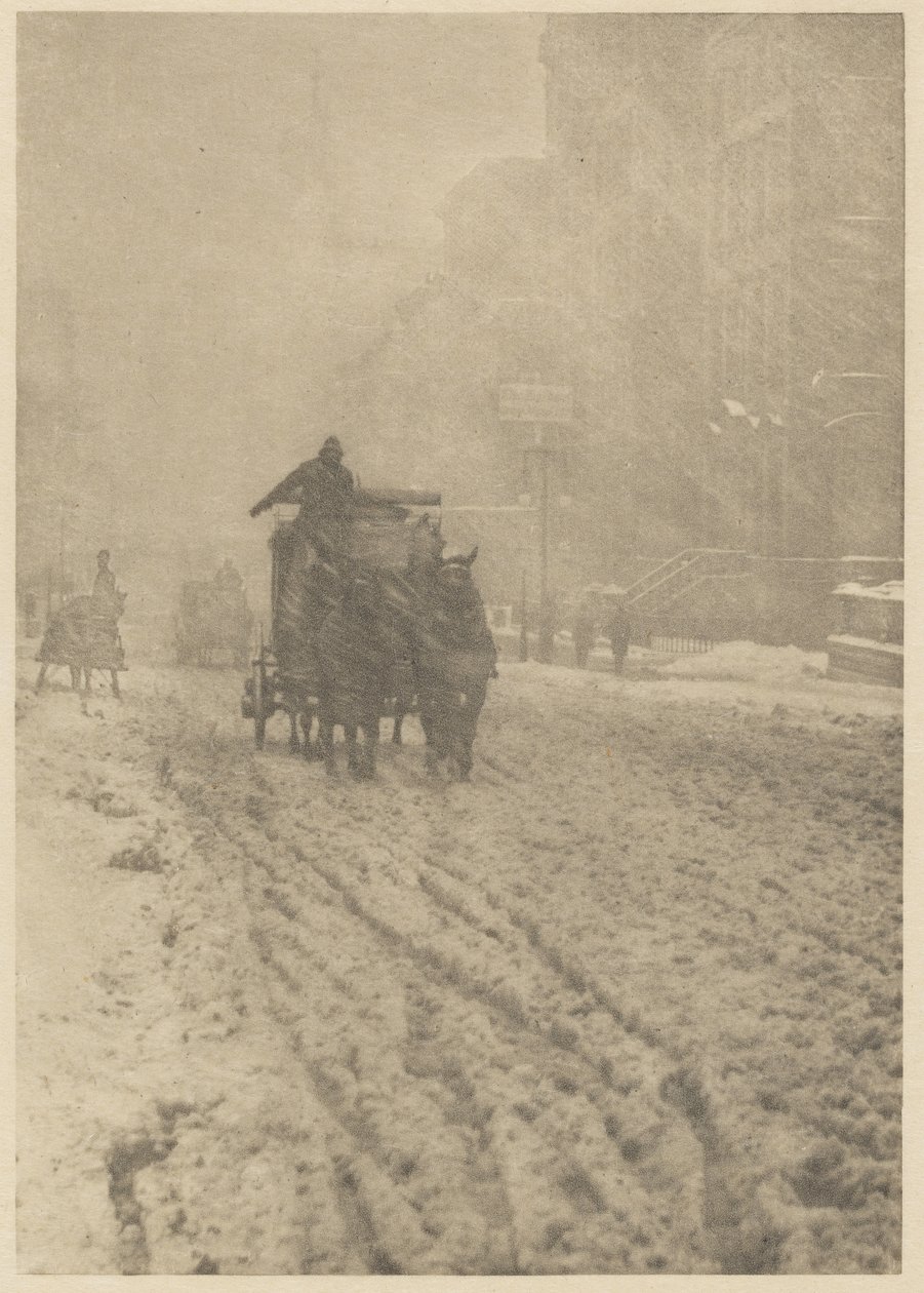 Inverno na Quinta Avenida de Alfred Stieglitz