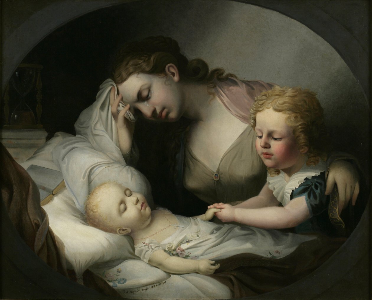 Mãe, lamentando sobre seu filho, 1824 de Alfred Thomas Agate