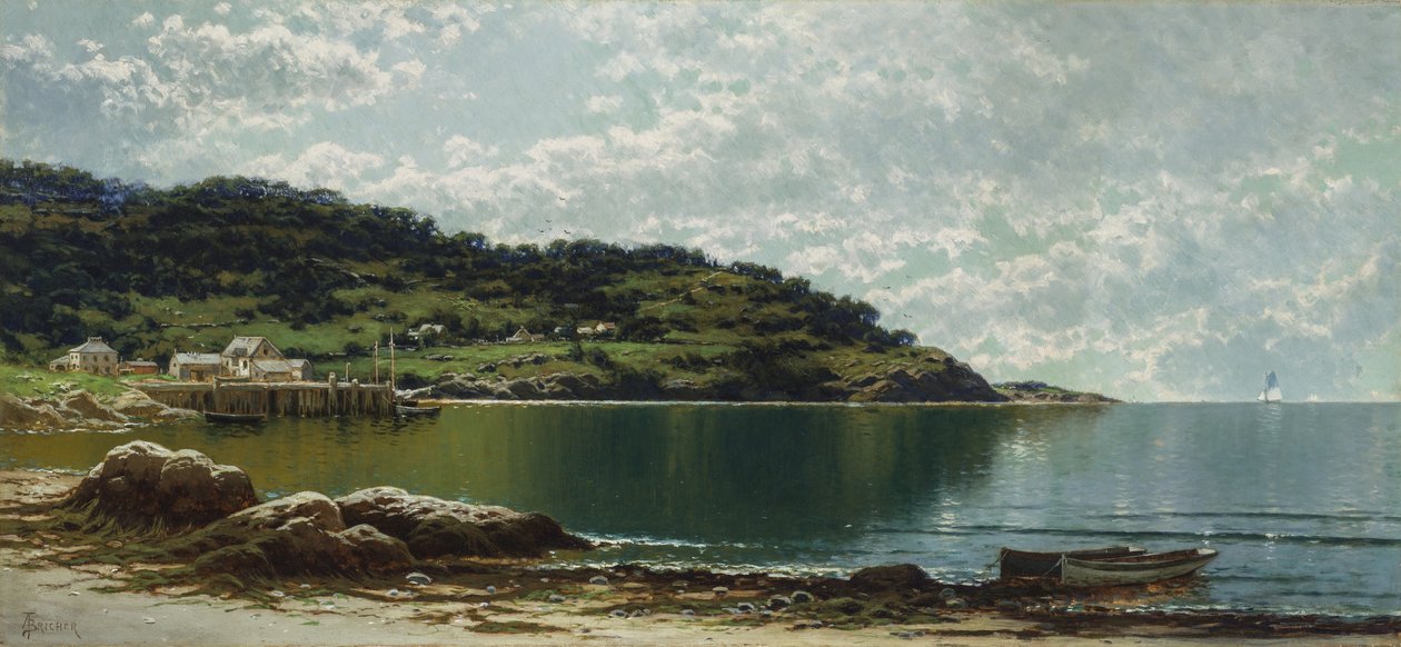 Ao longo da costa do Maine, c.1885 de Alfred Thompson Bricher