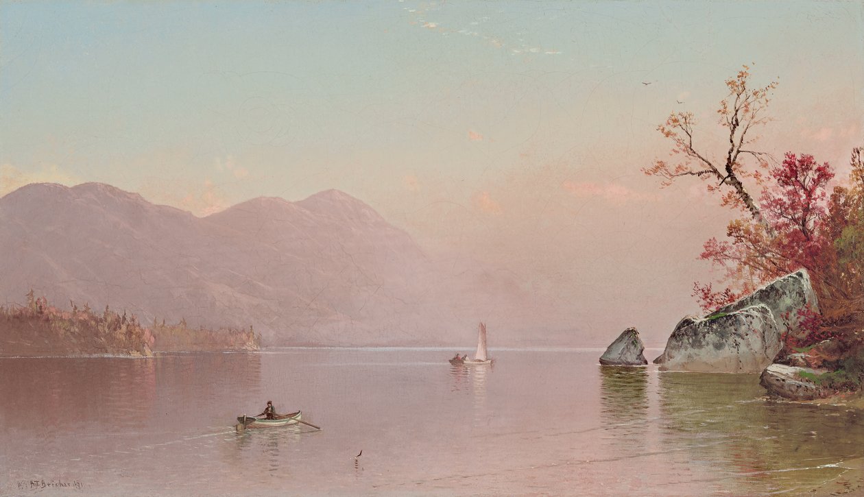 Névoa de outono, Lago George de Alfred Thompson Bricher
