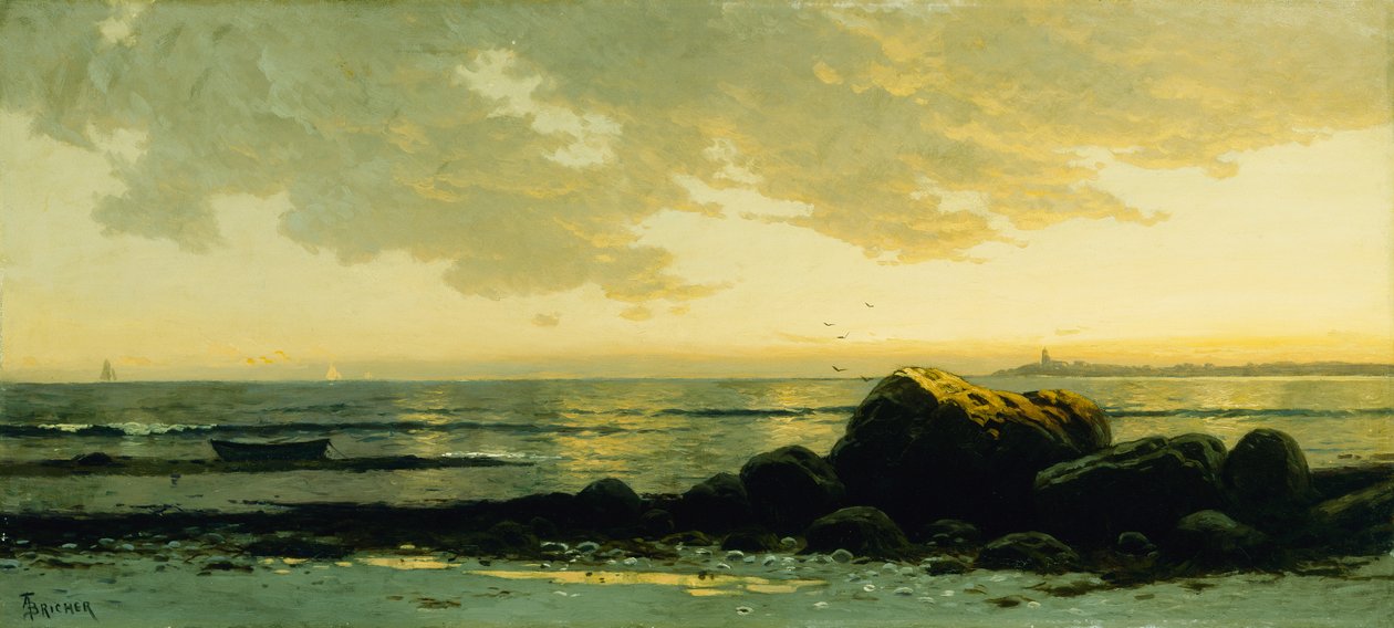 Seascape (óleo sobre tela) de Alfred Thompson Bricher