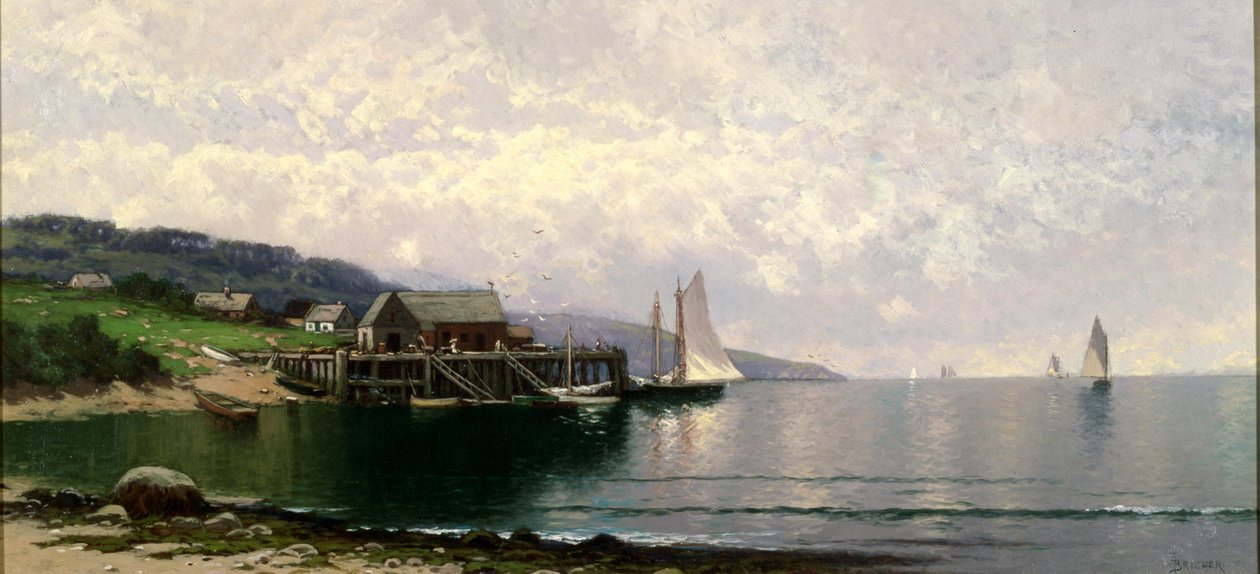 The Landing, Bailey Island, Maine, c.1907 (óleo sobre tela) de Alfred Thompson Bricher