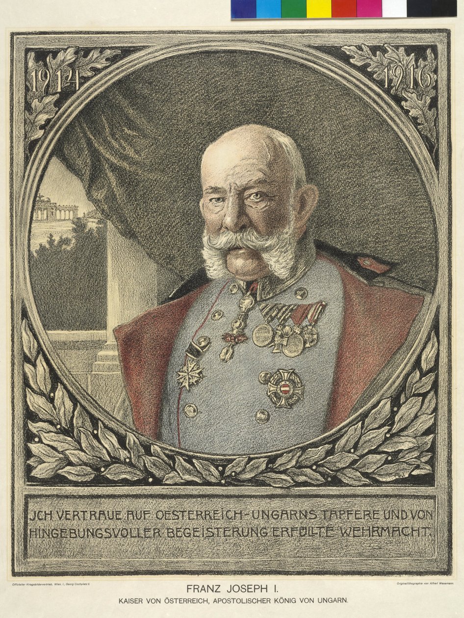 Imperador da Áustria Franz Joseph I de Alfred Wesemann