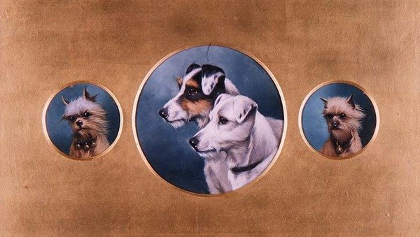 Fox Terriers e Yorkshire Terriers de Alfred Wheeler