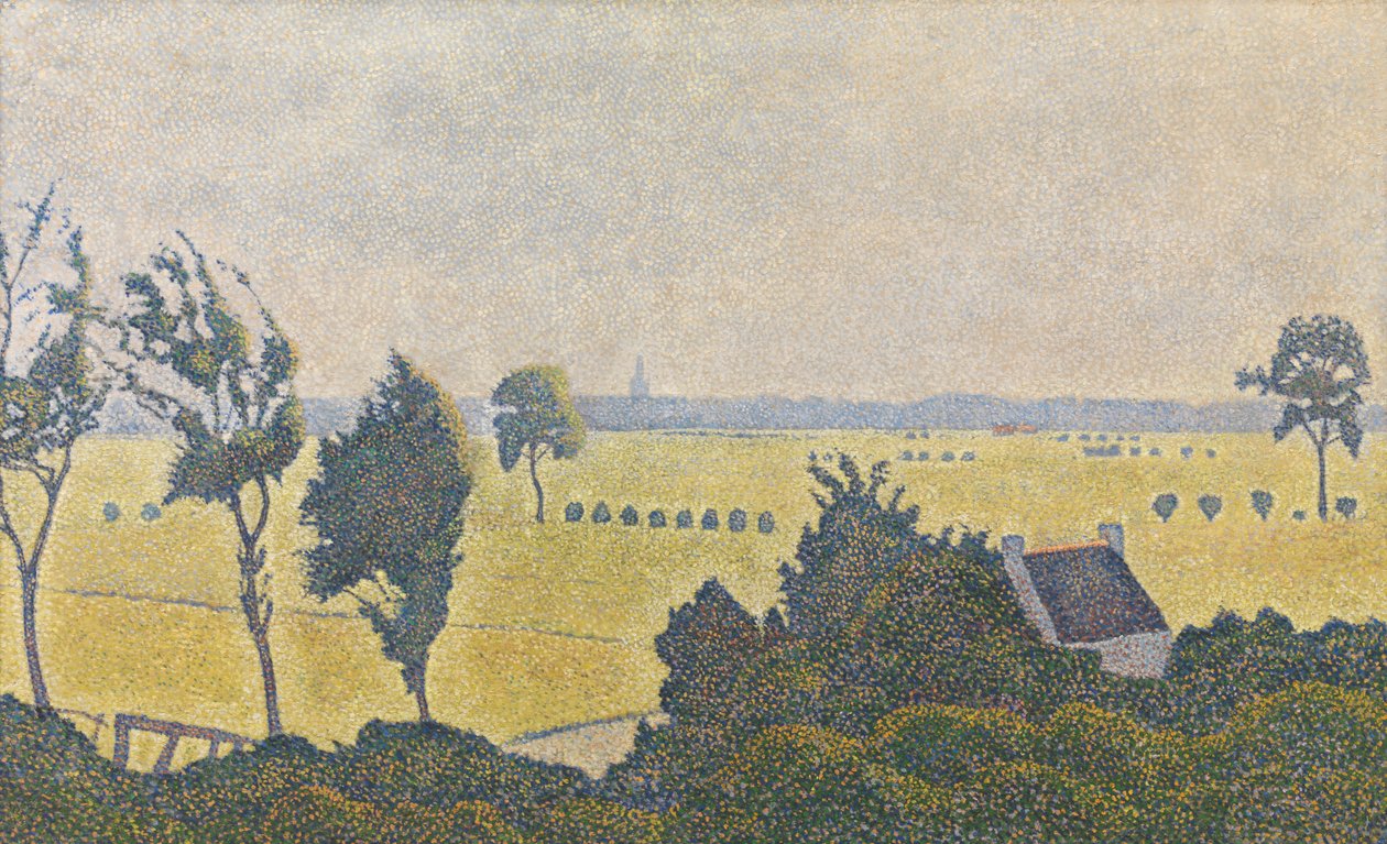 Paisagem na Flandres Ocidental de Alfred William (1854 1930) Finch