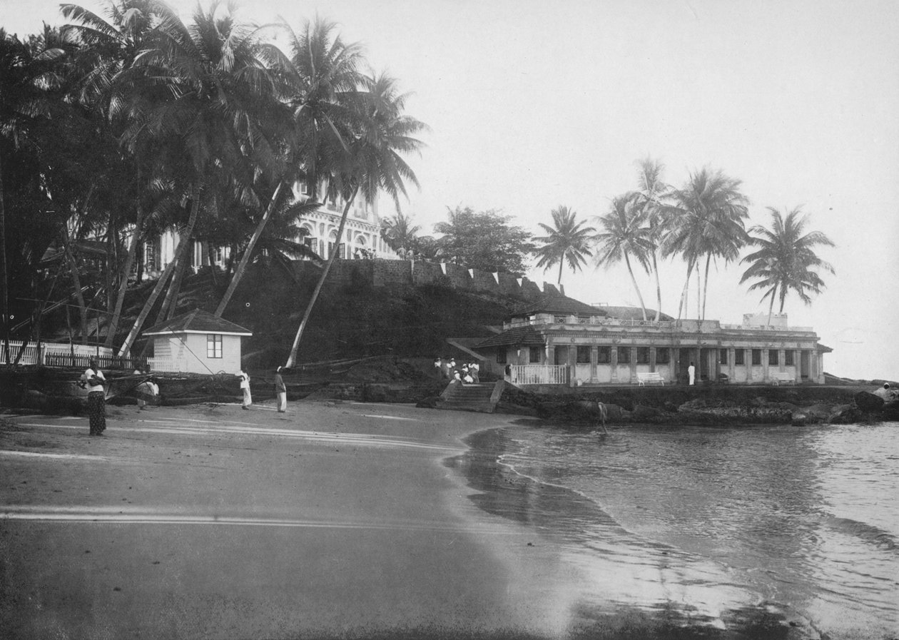 Hotel Mount Lavinia e Pavilhão de Banhos, c1890, 1910 de Alfred William Amandus Plate