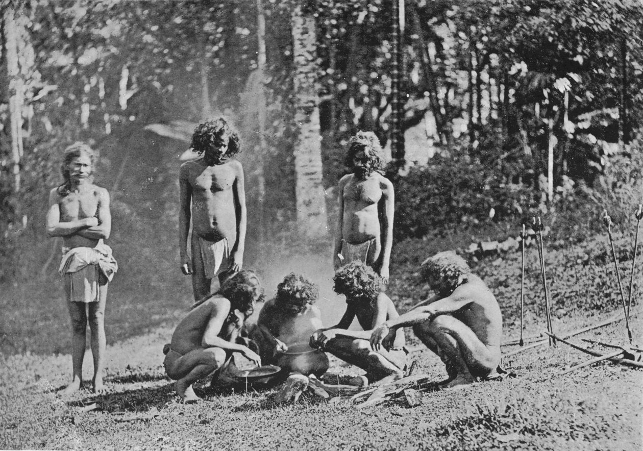 Veddahs ou Wild Men, c1890, 1910 de Alfred William Amandus Plate