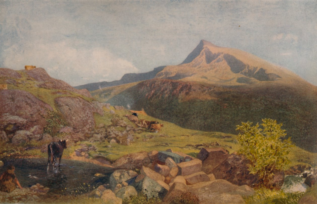 Entre as colinas de Gales, século 19, 1935 de Alfred William Hunt