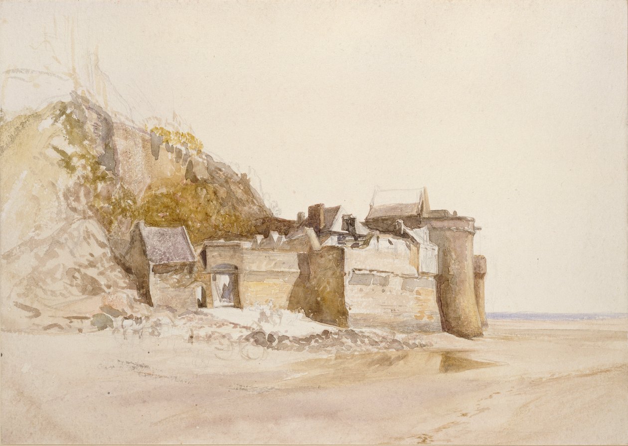 Mont St Michel, O Portão Exterior, c1876 de Alfred William Hunt