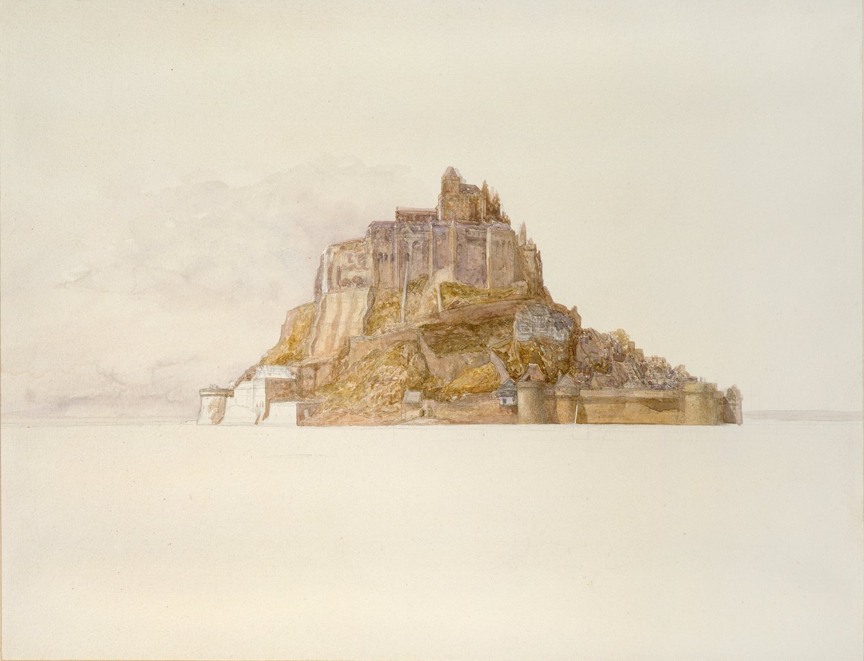 Mont St Michel das areias, c1876 de Alfred William Hunt