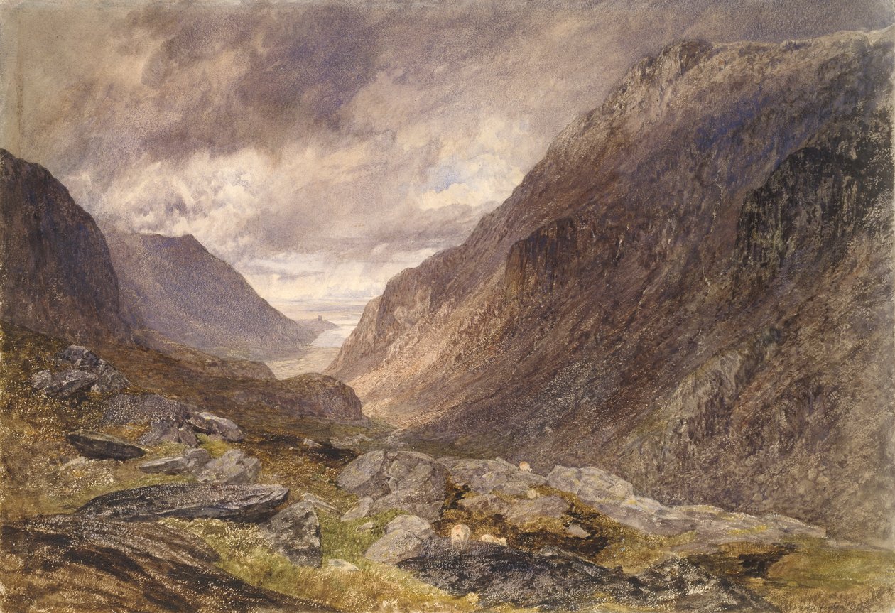 Passo de Llanberis, c1853 de Alfred William Hunt