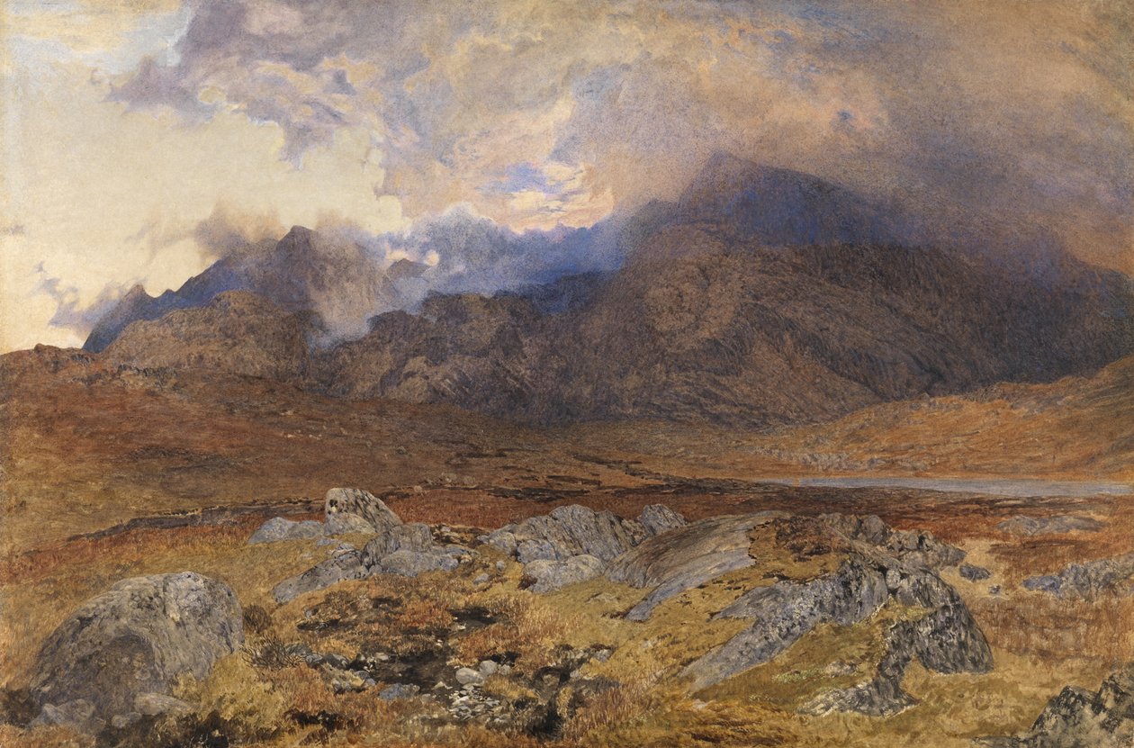 Snowdon depois de uma tempestade de abril de Alfred William Hunt