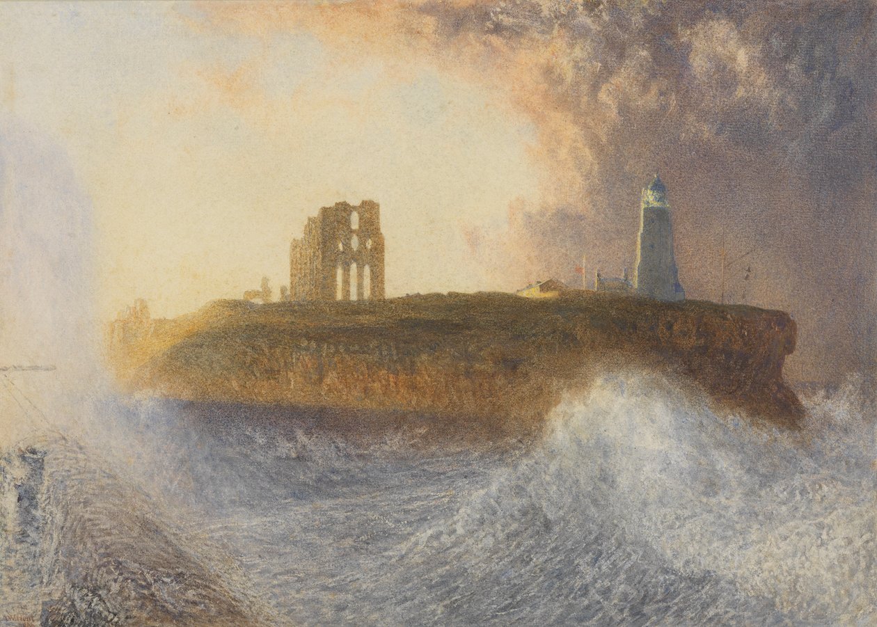 Cais de Tynemouth: Vento Nordeste, 1866 de Alfred William Hunt