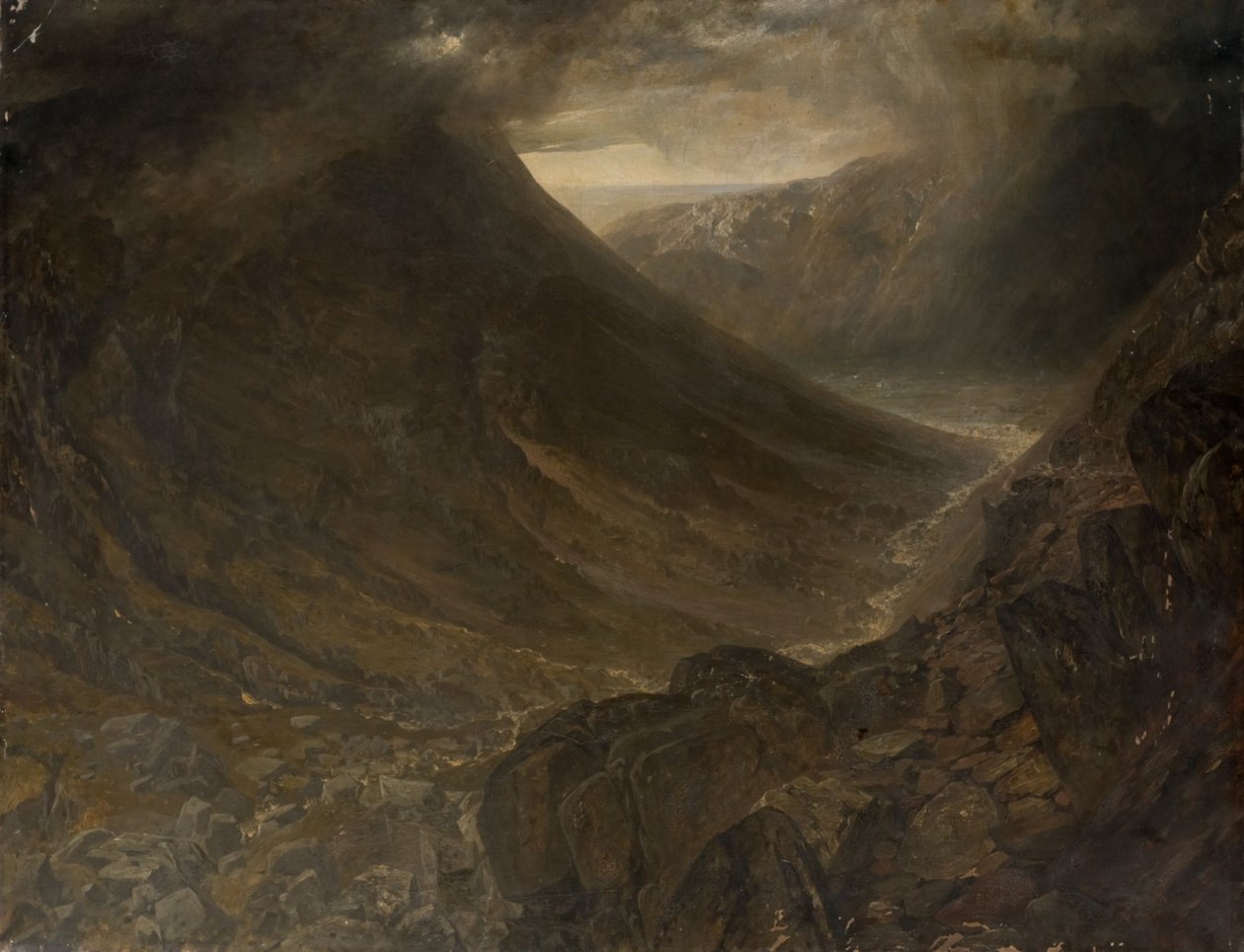 Cabeça de Wasdale de Styhead Pass, Cumbria, c.1854 de Alfred William Hunt