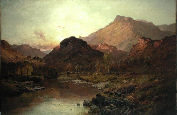 Vale de Ben Nevis (óleo sobre tela) de Alfred de Breanski