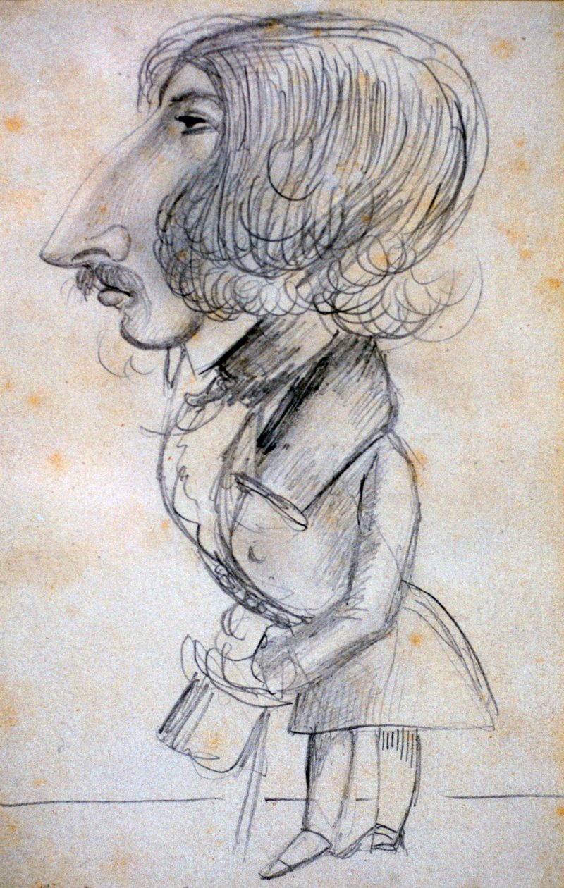 Auto-retrato, 1838 de Alfred de Musset