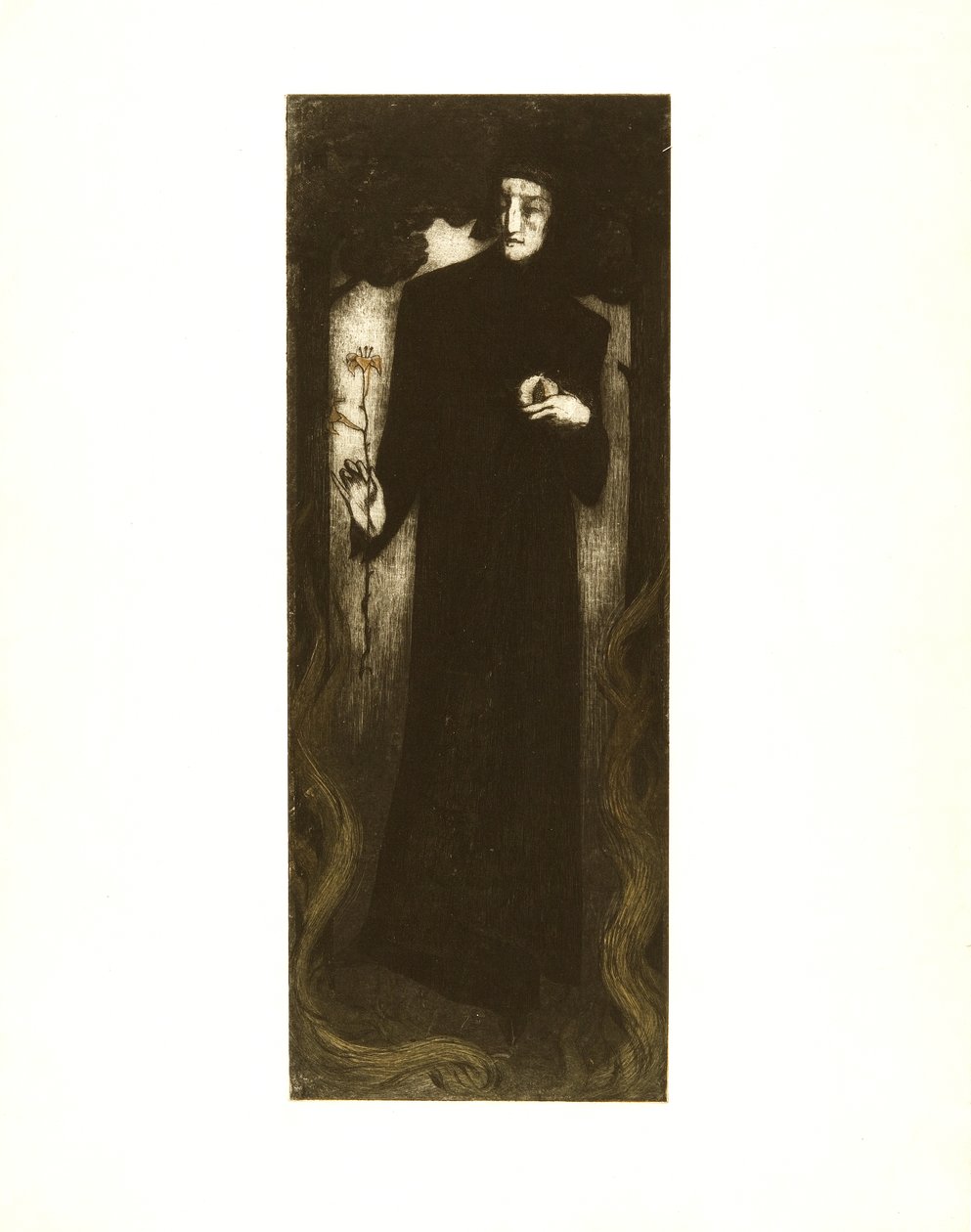 Dante com lírio de Alfredo Müller