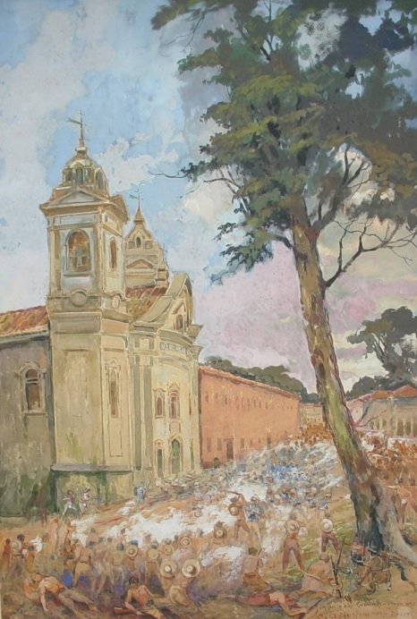 Cabanos atacando o Trem de Alfredo Norfini