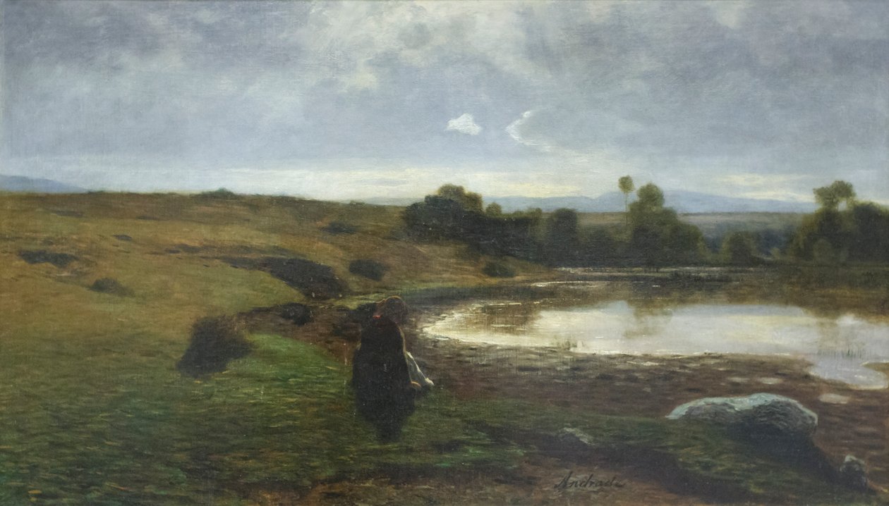 Uma manha em Creys, c.1863 (oil on canvas) de Alfredo D