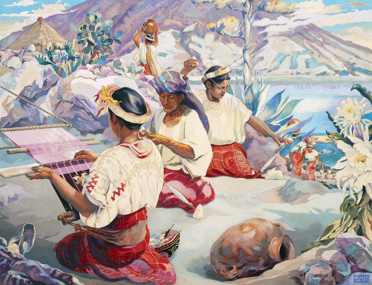 Os tecelões de Atitlan de Alfredo Gálvez Suárez
