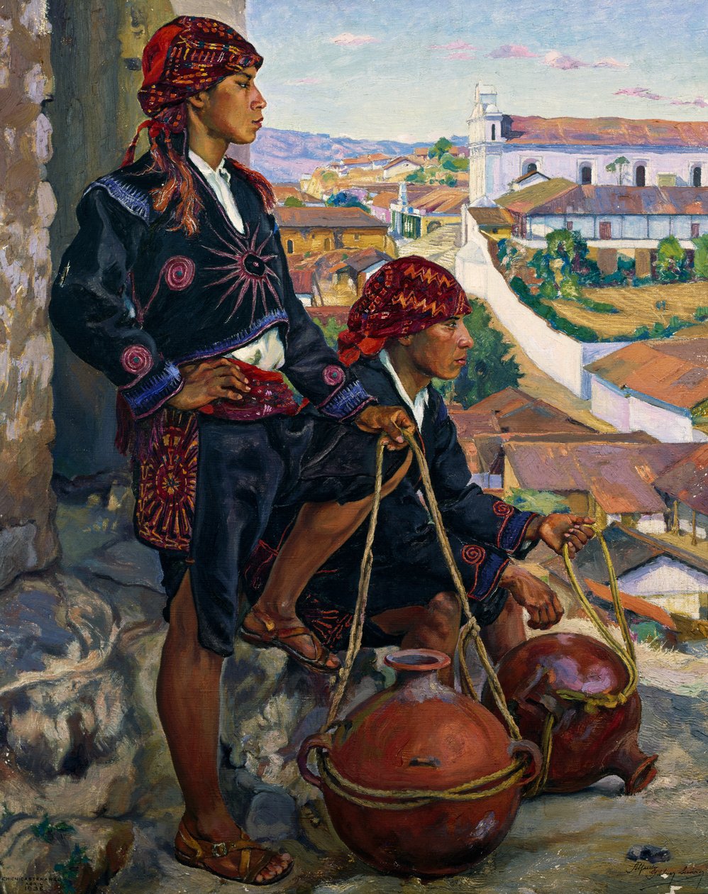 Portadoras de água, Chichicastenango de Alfredo Gálvez Suárez