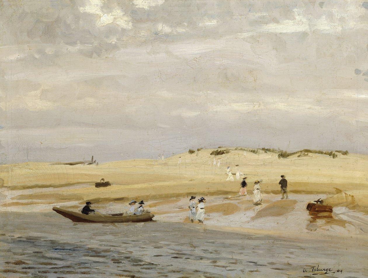 Figuras na praia de Algernon Mayow Talmage