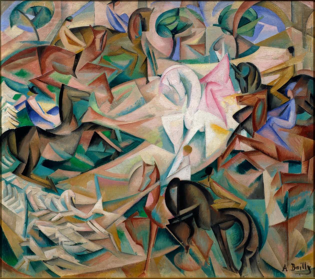 A fantasia do cavaleiro com a dama de cor-de-rosa de Alice Bailly