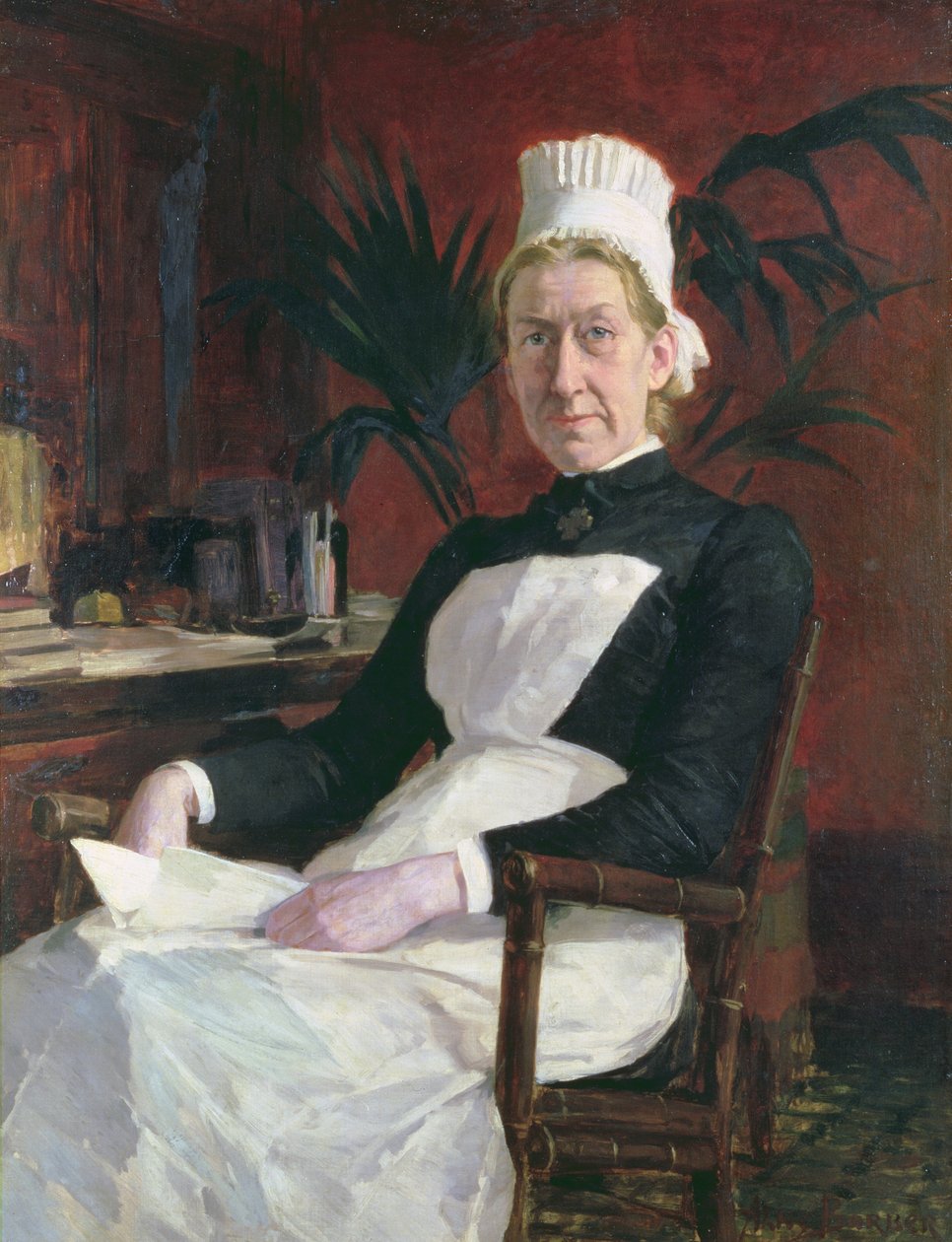 Alice Fisher, Enfermeira Chefe (óleo sobre tela) de Alice Barber Stephens