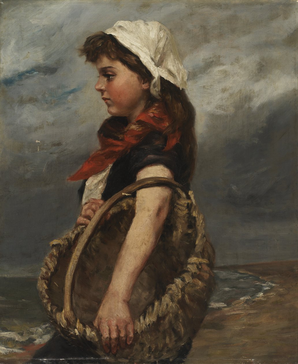 Menina com Cesta, c. 1888. de Alice Pike Barney