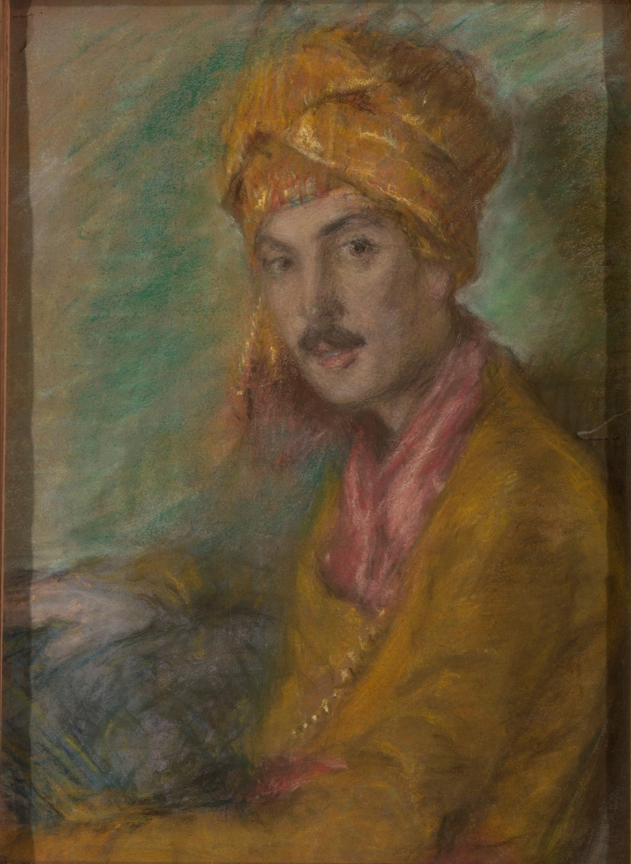 Turbante dourado de Alice Pike Barney