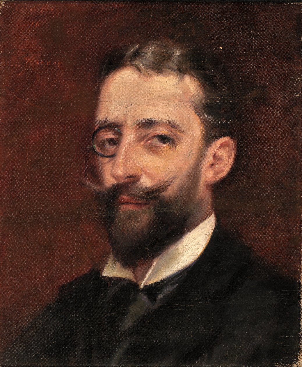 Homem com monóculo, c. 1887-1889. de Alice Pike Barney