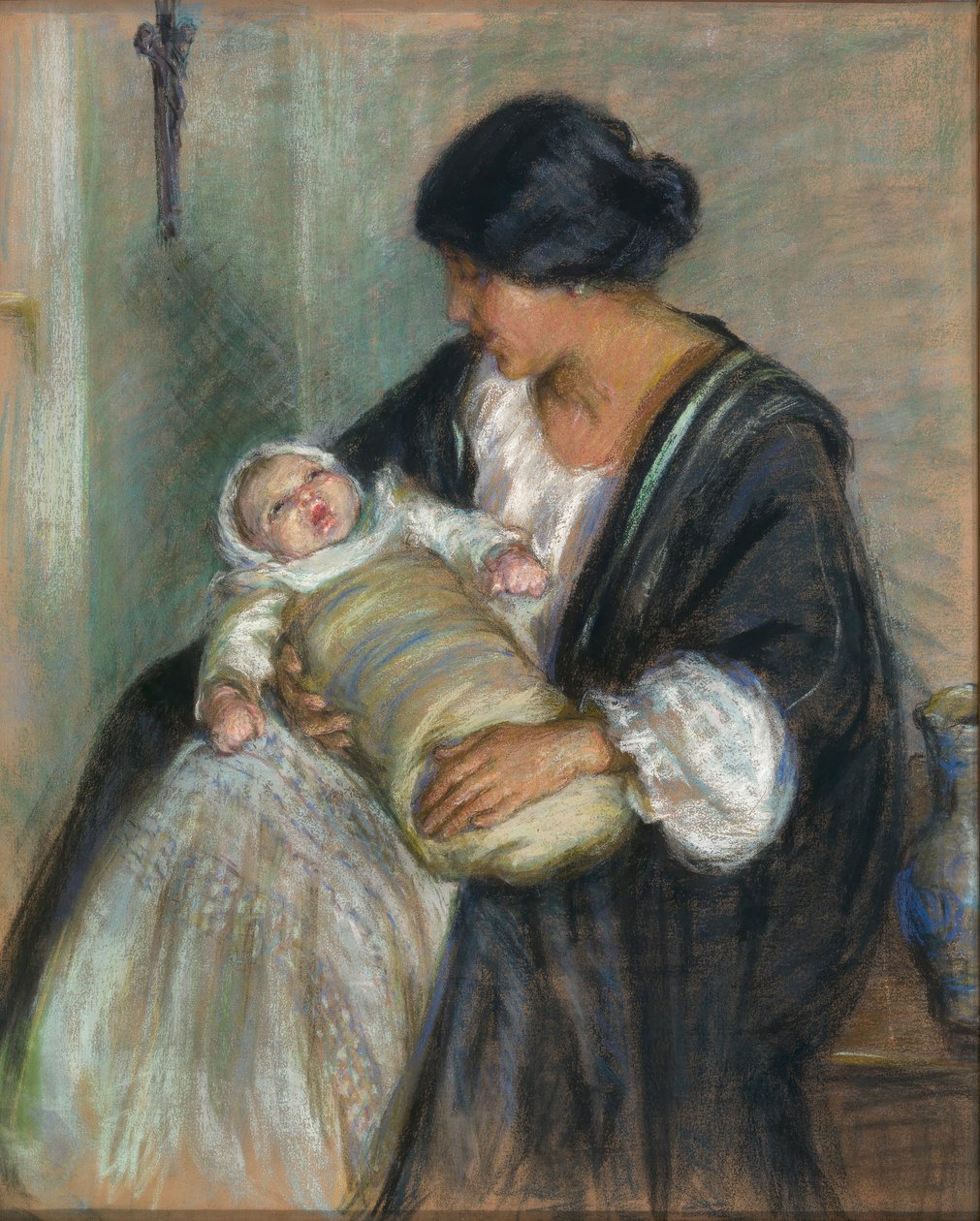 Mãe e bebé a chorar de Alice Pike Barney