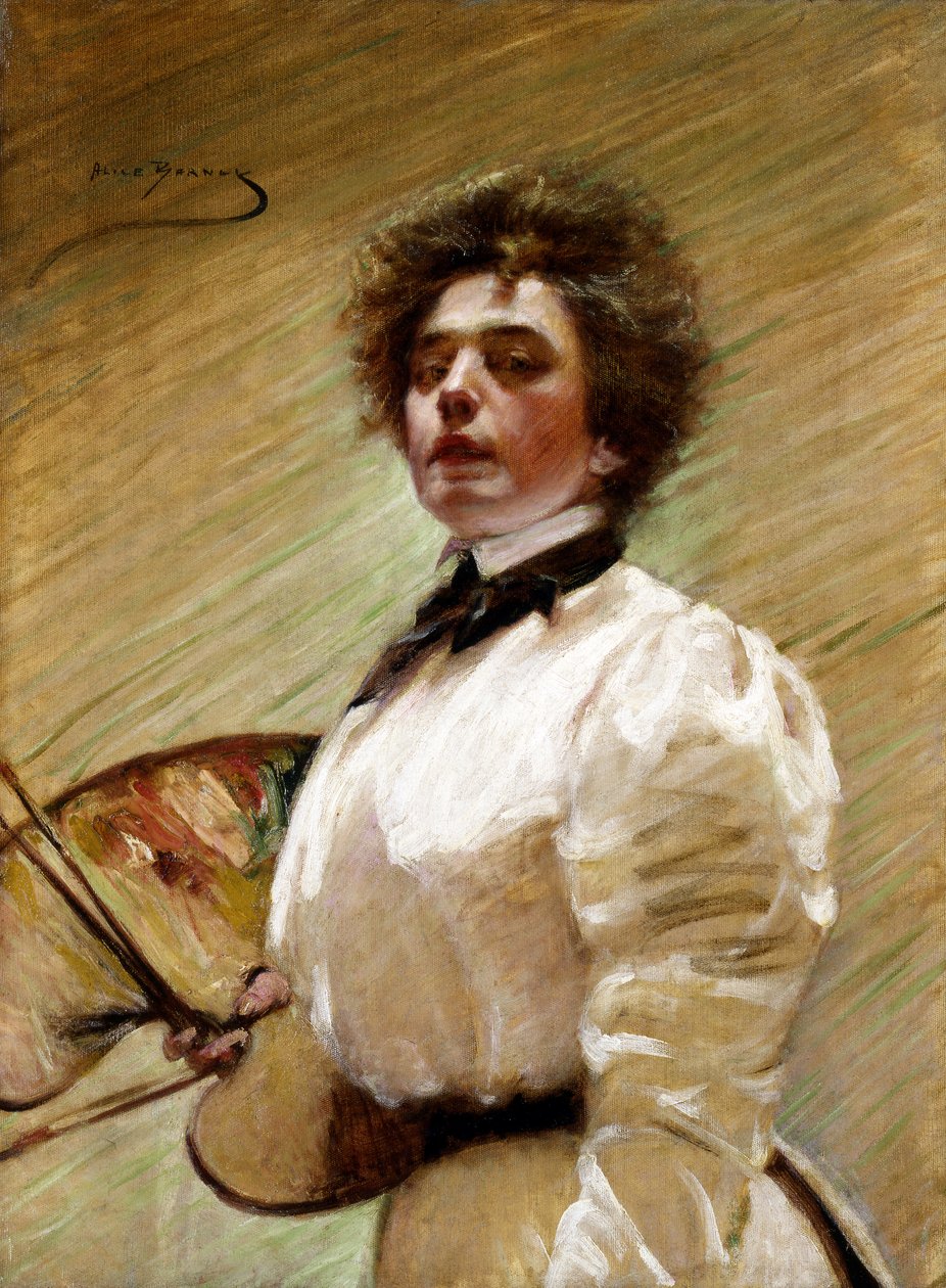 Autorretrato com Paleta, ca. 1906. de Alice Pike Barney