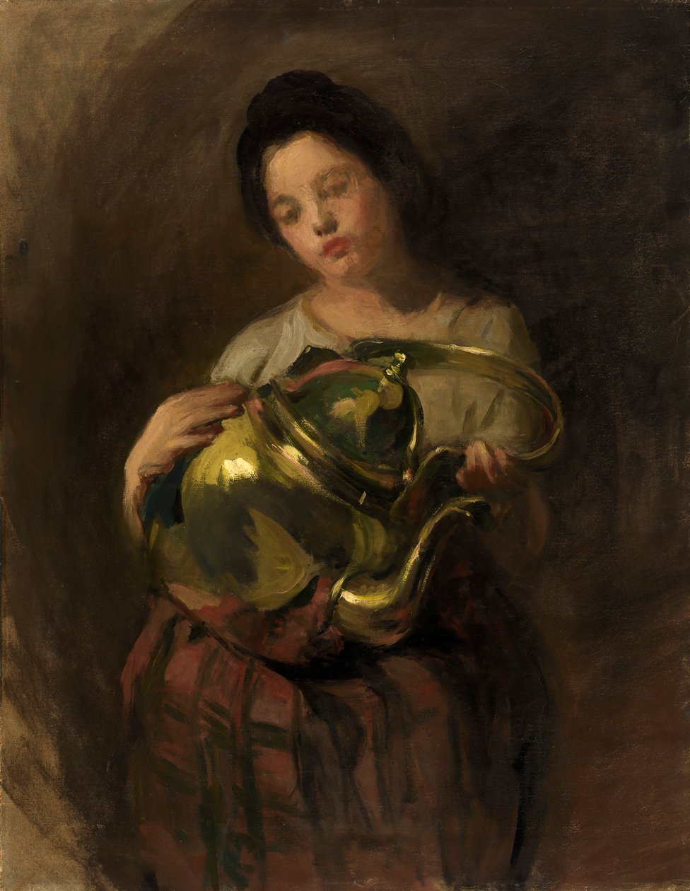 A chaleira de latão, c. 1890. de Alice Pike Barney
