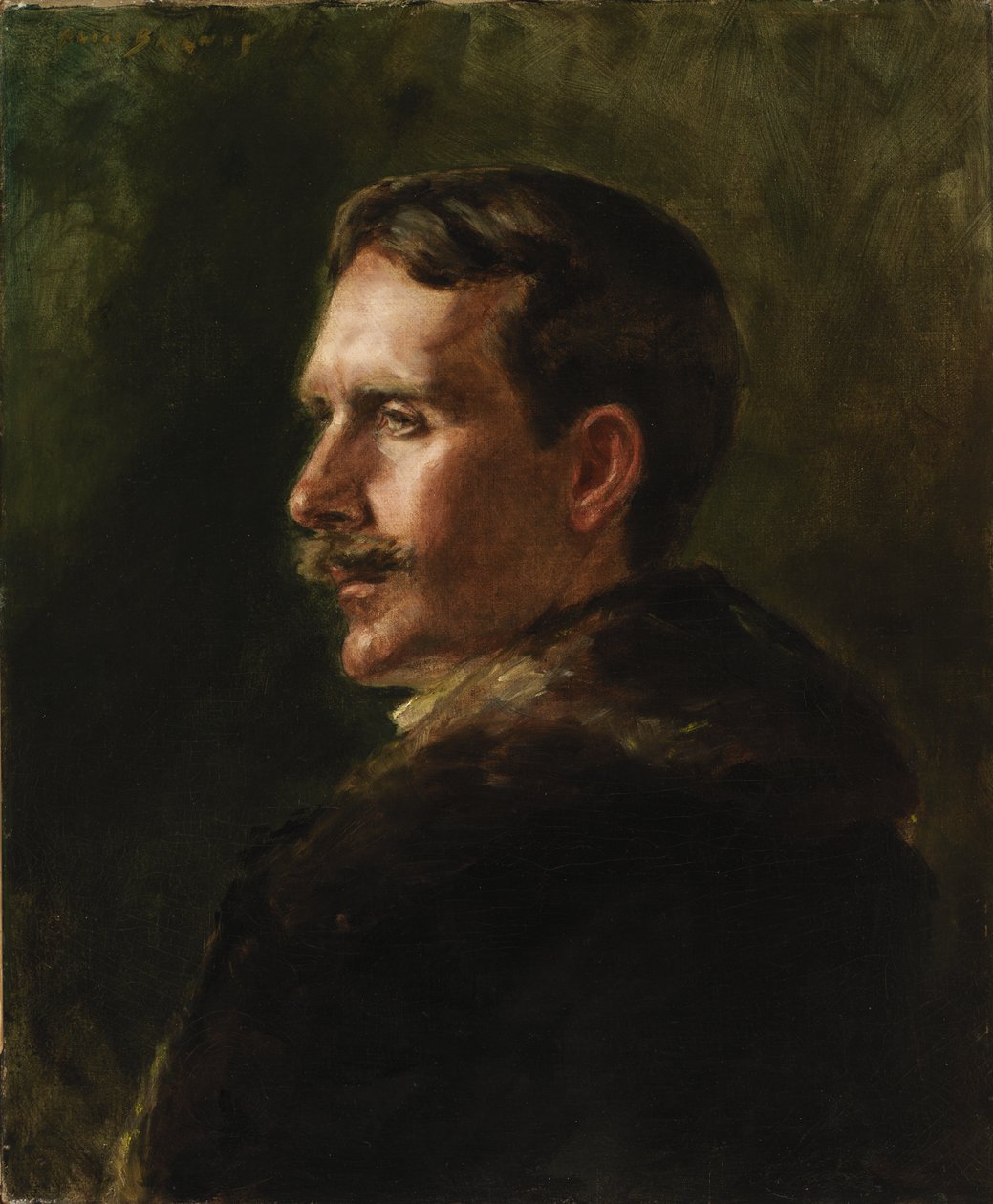 O Casaco de Pele, c. 1898. de Alice Pike Barney