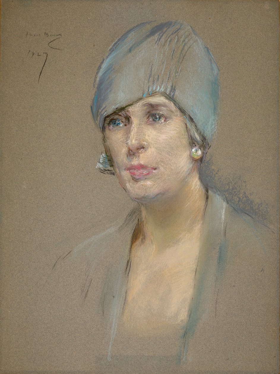 O Visitante (Sra. Richard P. McCullough) de Alice Pike Barney