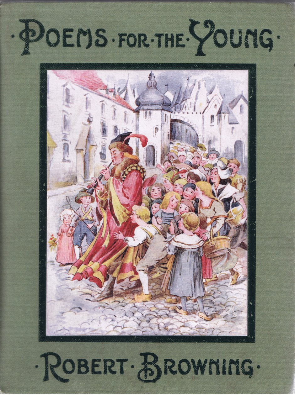 Capa: E depois dele as crianças pressionaram, ilustração dePoems for the Young: Robert Browning, c.1920 de Alice Ross
