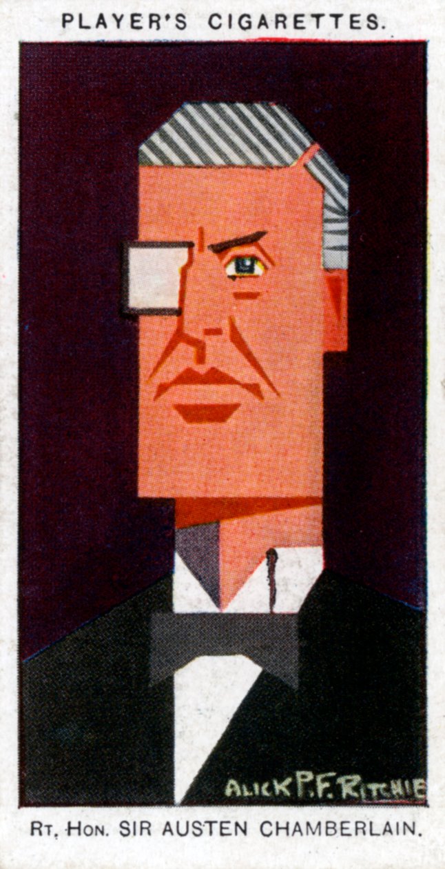 Austen Chamberlain, político britânico, 1926 de Alick P. F. Ritchie