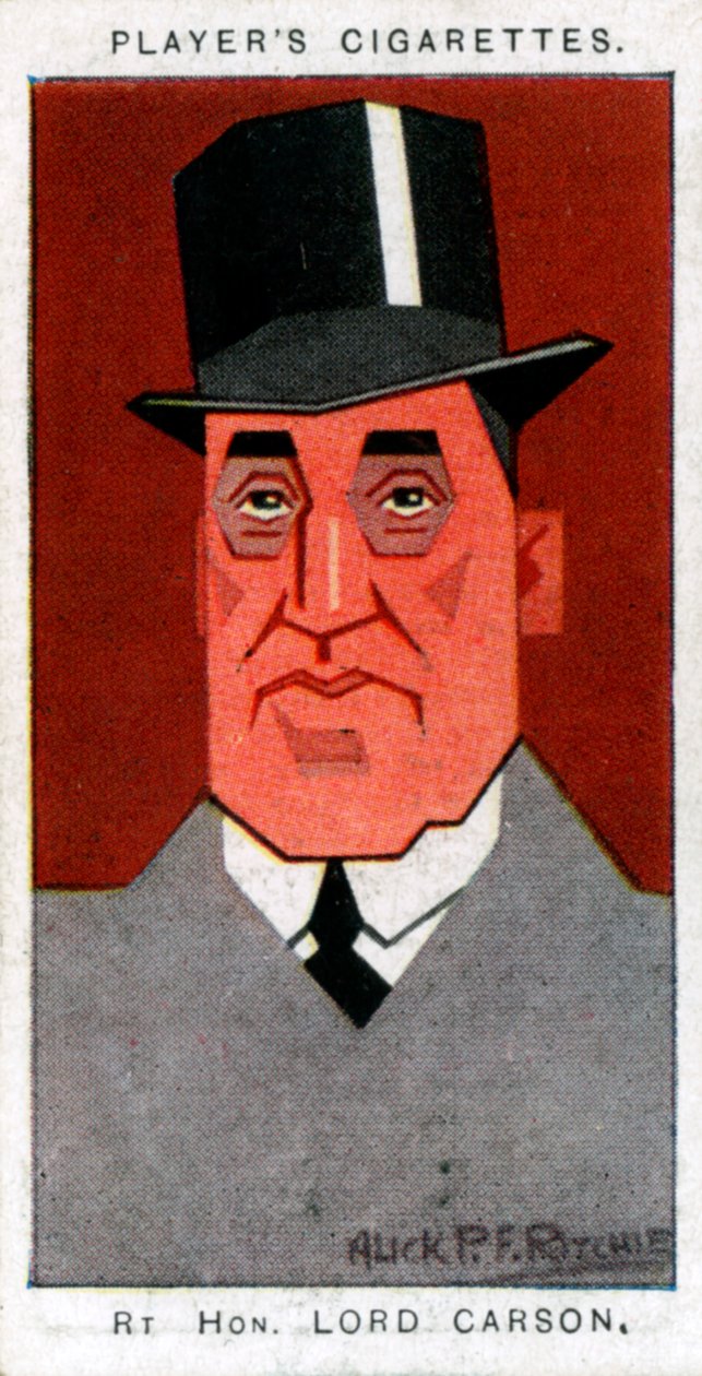Edward Carson, 1º Barão Carson, líder e advogado de Ulster, 1926. de Alick P. F. Ritchie