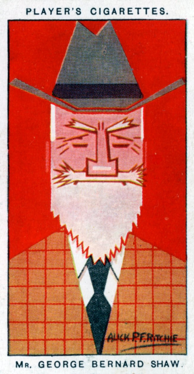 George Bernard Shaw, dramaturgo irlandês, 1926. de Alick P. F. Ritchie