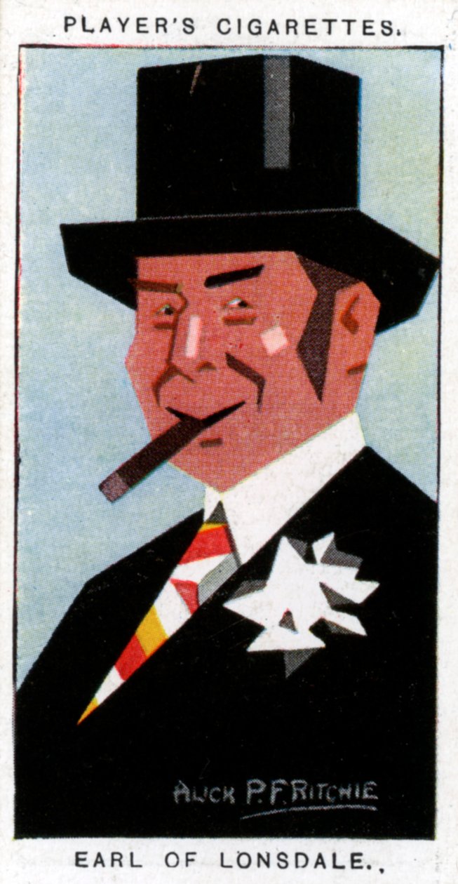 Hugh Cecil Lowther, 5º Conde de Lonsdale, esportista britânico, 1926. de Alick P. F. Ritchie