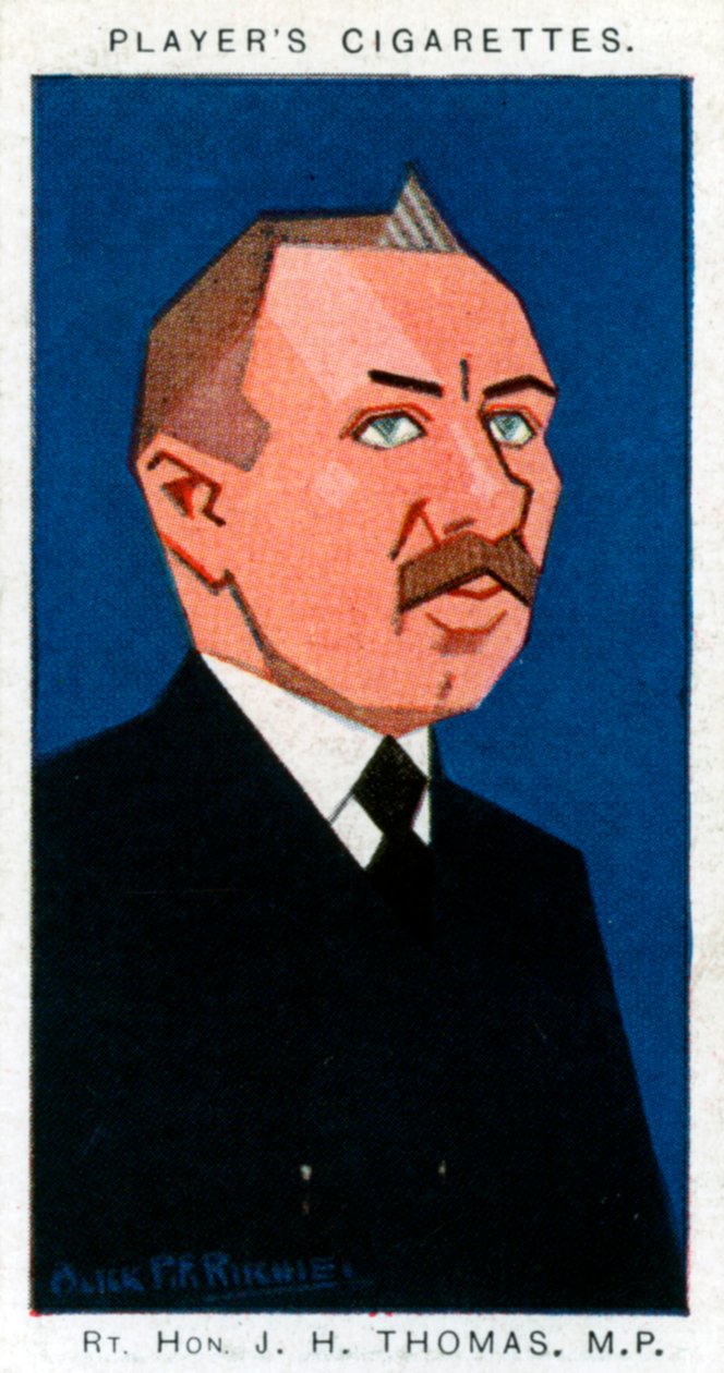 James Henry Thomas, sindicalista e político britânico, 1926. de Alick P. F. Ritchie