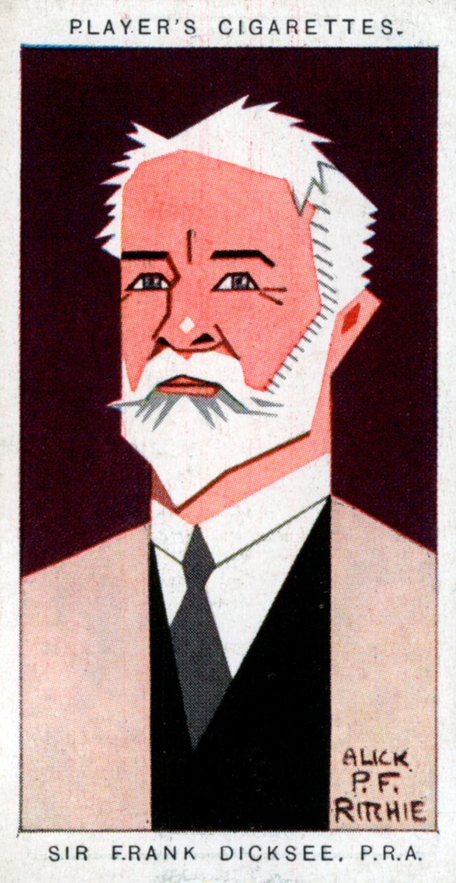 Sir Francis Bernard Dicksee, pintor britânico, 1926. de Alick P. F. Ritchie
