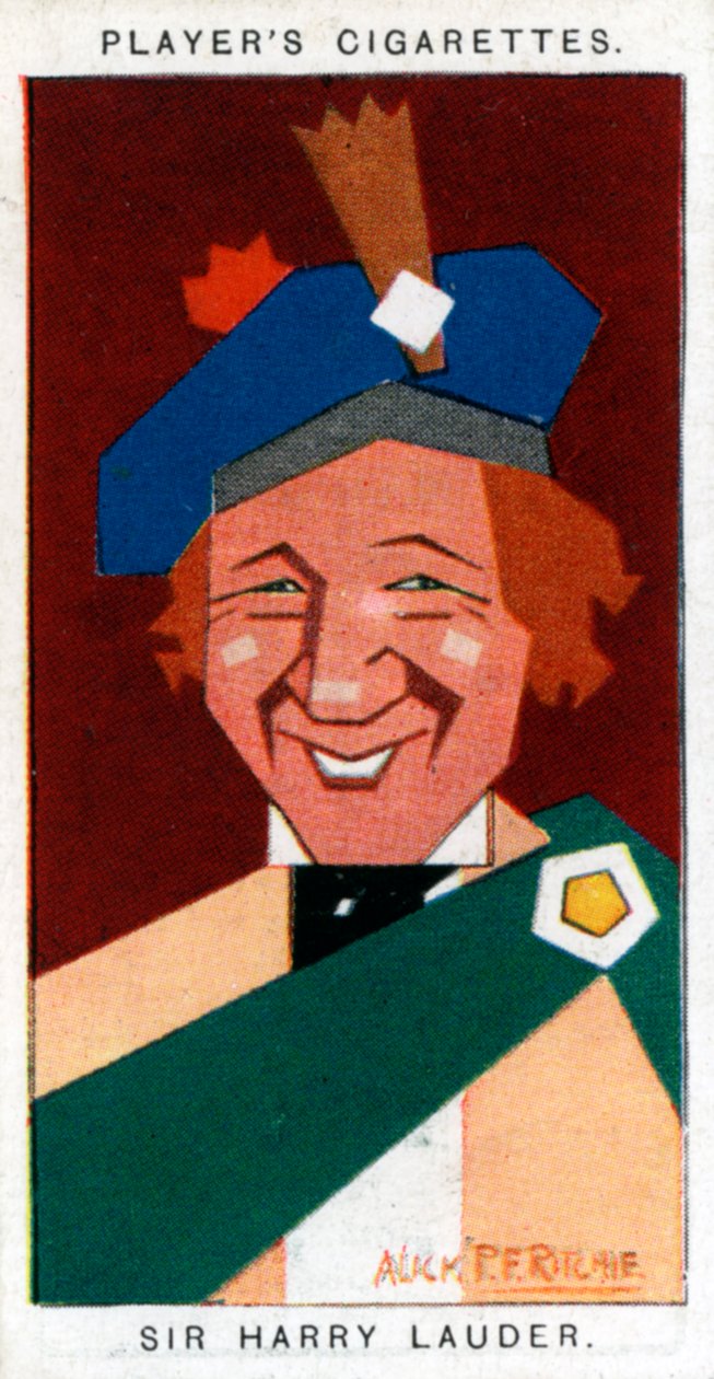 Sir Harry Lauder, comediante escocês, 1926. de Alick P. F. Ritchie