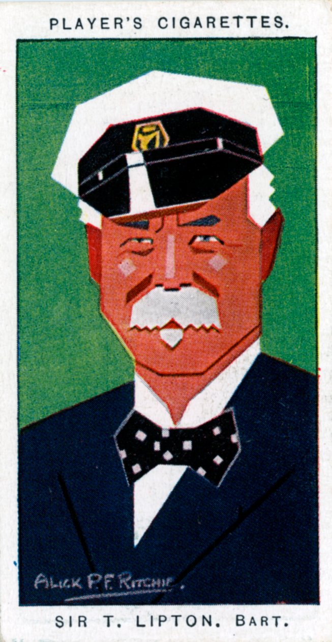 Sir Thomas Johnstone Lipton, 1º Barão, quitandeiro e iate britânico, 1926 de Alick P. F. Ritchie
