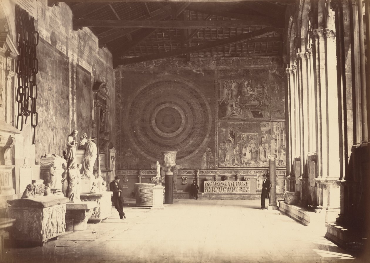 Pise: Corredor do Camposanto, c. 1870 (foto) de Alinari Family