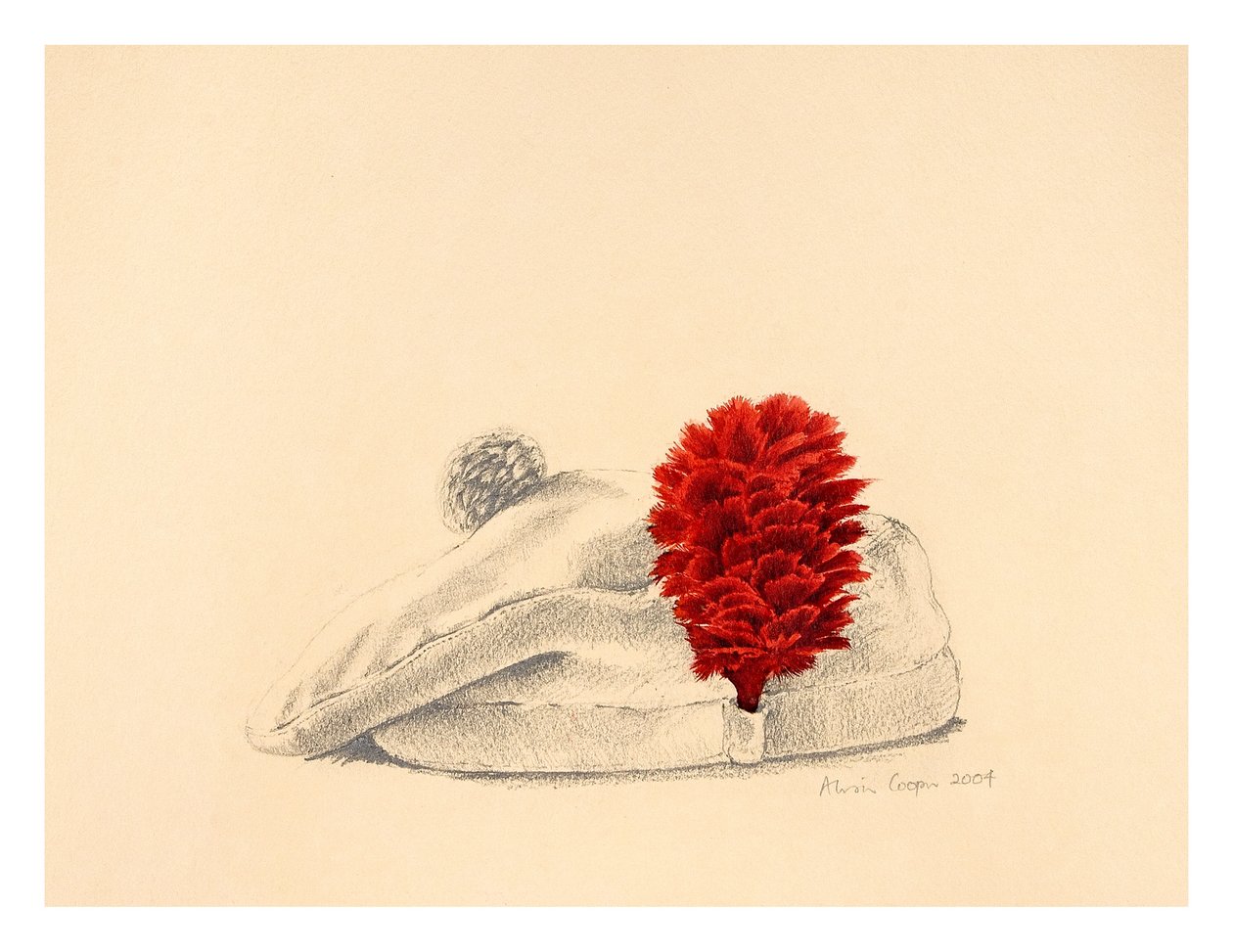 Uma penugem do Black Watch Red, 2004 de Alison Cooper