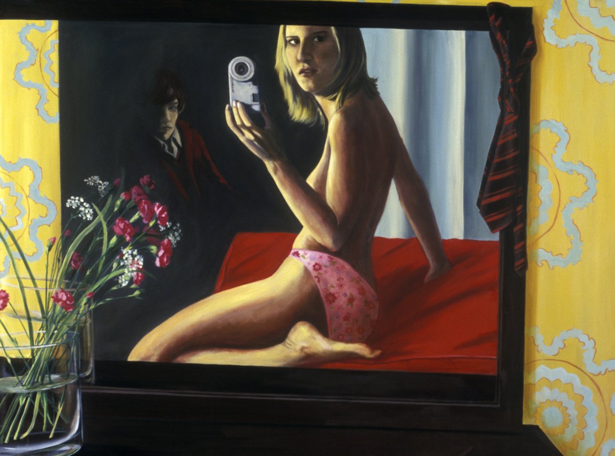 Roupa interior, 2000 (acrílico sobre tela) de Alix Contemporary Artist Soubiran Hall
