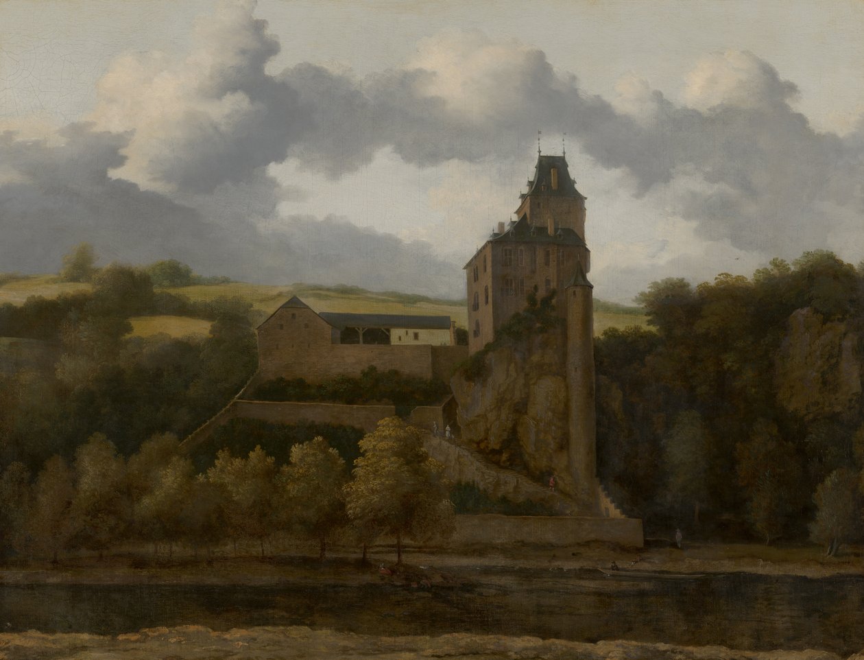 Vista, de, montjardin, castelo de Allaert van Everdingen