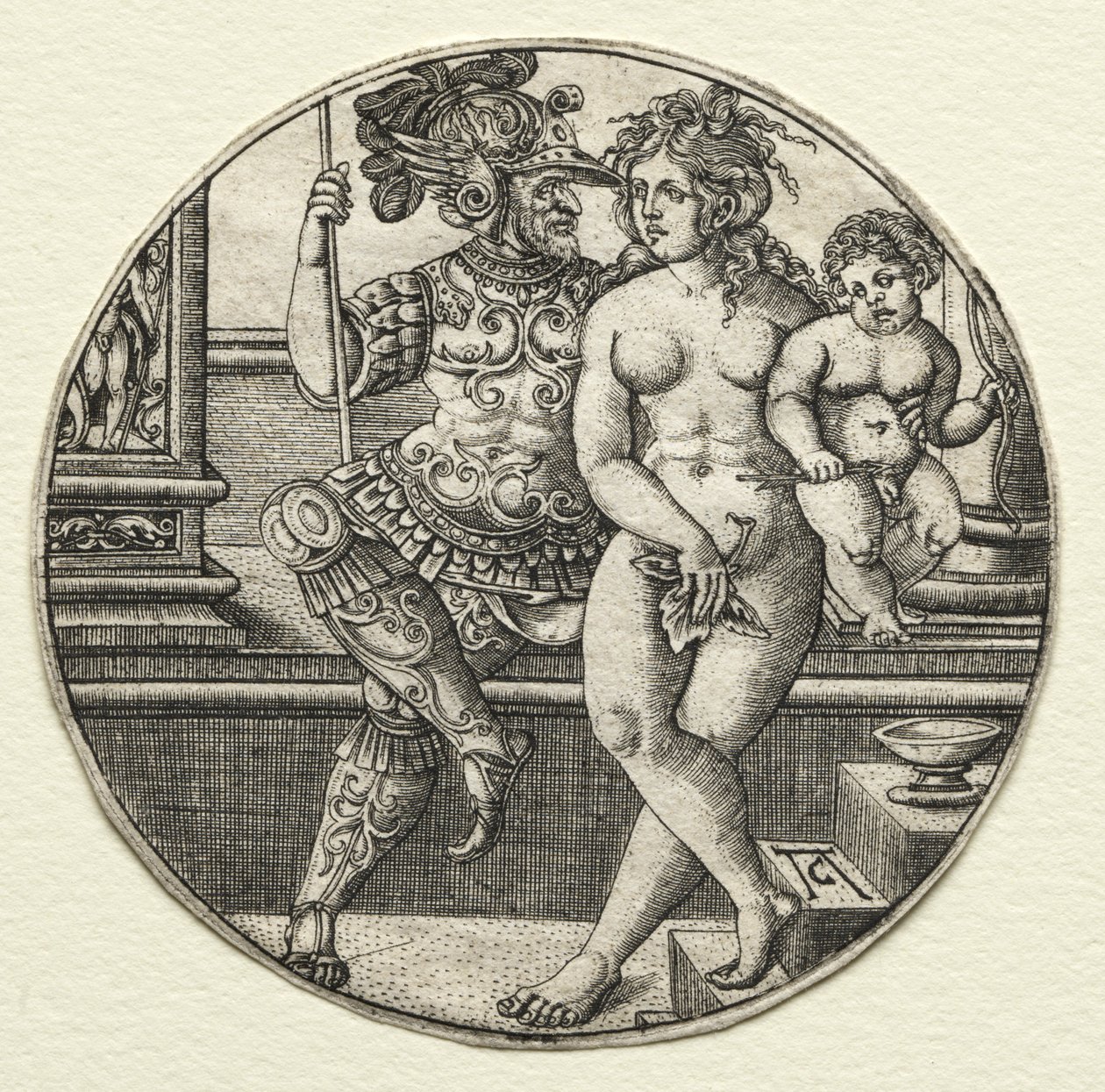 Marte, Vênus e Cupido de Allaert Claesz